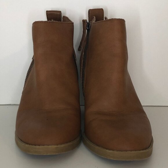 DV by DOLCE VITA Boots Women's Size 7 Brown Ankle Booties Faux Leather - Picture 3 of 14